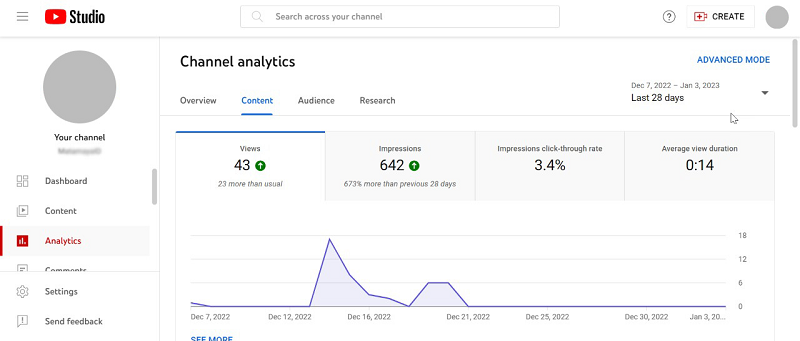 Dashboard YouTube Analytics - Matamaya